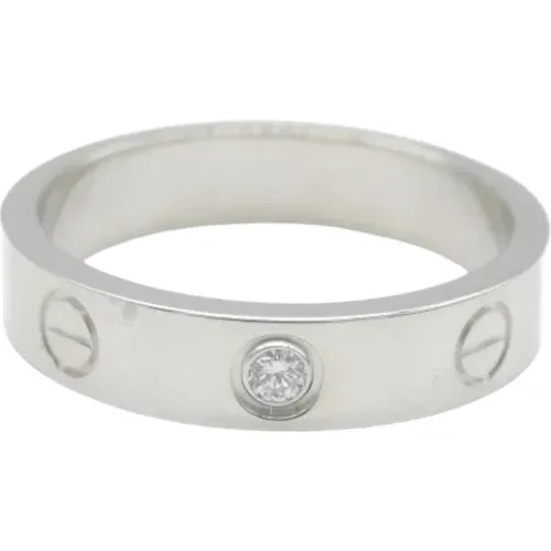 Pre-owned White Gold rings , female, Sizes: ONE SIZE - Cartier Vintage - Modalova