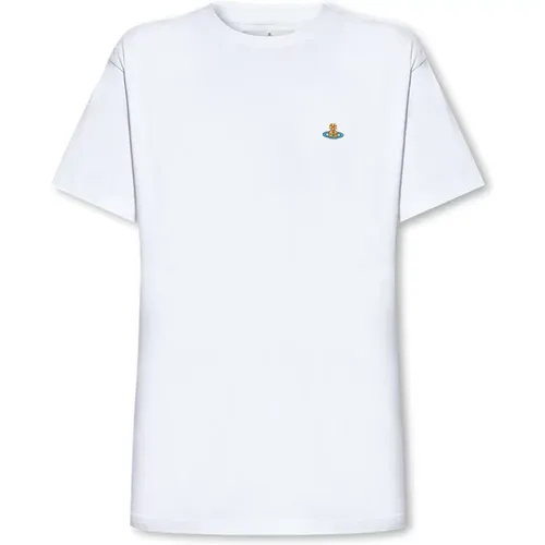 T-Shirt mit Logo , Damen, Größe: XL - Vivienne Westwood - Modalova