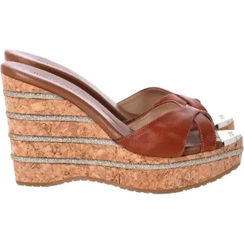 Pre-owned Leder sandals , Damen, Größe: 35 EU - Jimmy Choo Pre-owned - Modalova