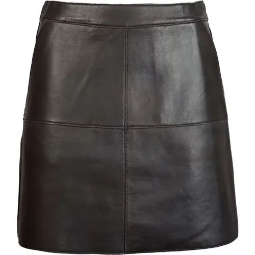 Leather Short Skirt , female, Sizes: M - P.a.r.o.s.h. - Modalova