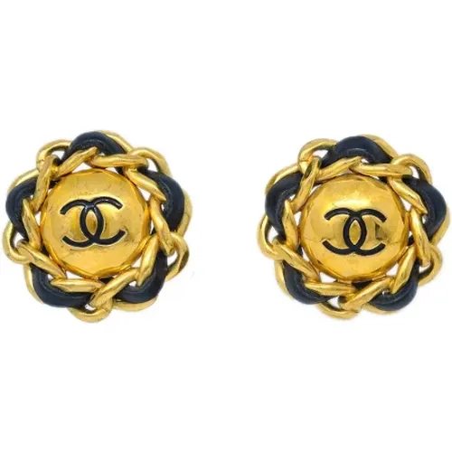 Pre-owned Metal earrings , female, Sizes: ONE SIZE - Chanel Vintage - Modalova