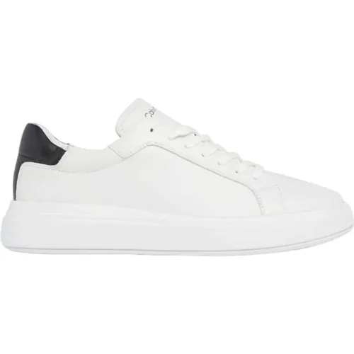 Weiße lässige Ledersneakers für Herren , Herren, Größe: 40 EU - Calvin Klein Jeans - Modalova