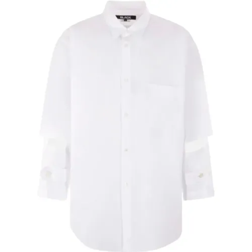 Cotton Shirt with Cut-Out Sleeves , male, Sizes: S, XS - Comme des Garçons - Modalova