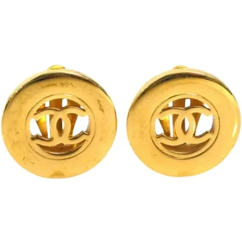 Pre-owned Metal earrings , female, Sizes: ONE SIZE - Chanel Vintage - Modalova