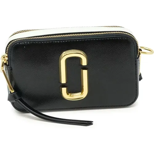 Leather Snapshot Shoulder Bag Aw23 , female, Sizes: ONE SIZE - Marc Jacobs - Modalova