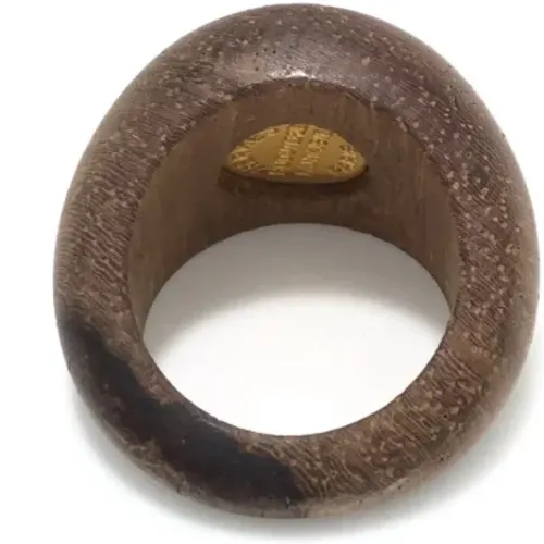 Pre-owned Fabric rings , ONE SIZE - Brown - Modalova