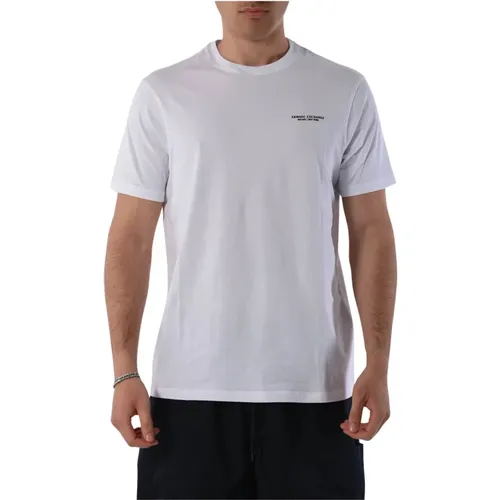Cotton T-shirt with logo , male, Sizes: XL, L - Armani Exchange - Modalova