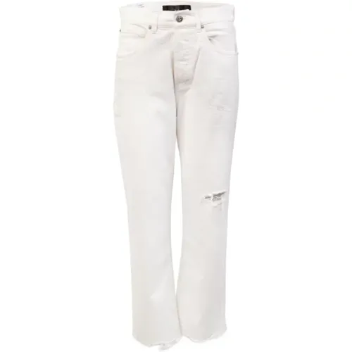 Weiße Slim Fit High Waist Jeans - Gucci - Modalova