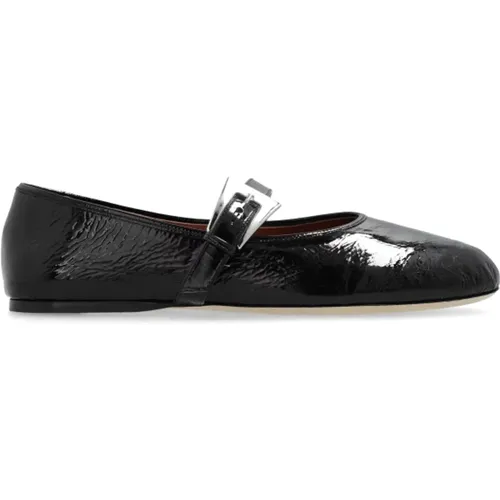 Patent leather 'Eva' ballet flats , female, Sizes: 8 UK, 6 1/2 UK, 5 1/2 UK - Paris Texas - Modalova