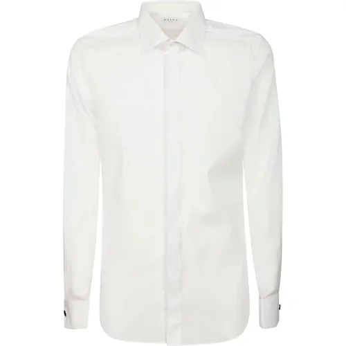 Cotton Shirt with Collar and Cuffs , male, Sizes: 2XL, 4XL, L, 3XL, XL - Xacus - Modalova