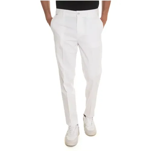 Classic chino pants with logo detail , male, Sizes: L - Boss - Modalova