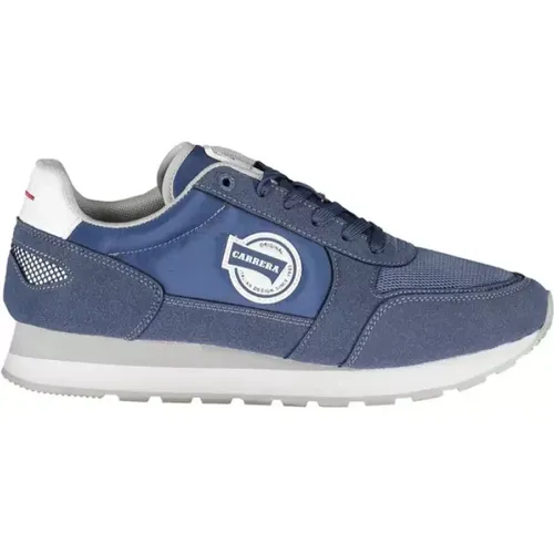 Blaue Polyester-Sneaker mit Kontrastdetails , Herren, Größe: 44 EU - Carrera - Modalova