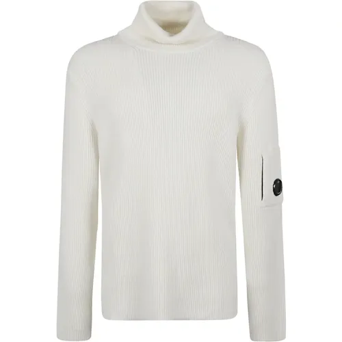 Gauze Sweatshirt Turtleneck Knitwear , male, Sizes: S, XL, L, M - C.P. Company - Modalova