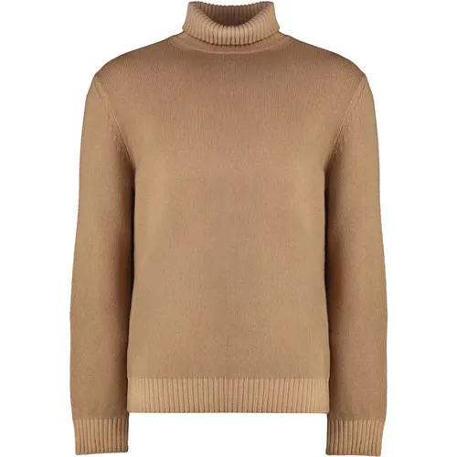 Gerippter Strick Rollkragenpullover - Malo - Modalova