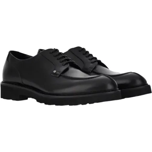 Norwegian Leather Derby Shoes with EVA Sole , male, Sizes: 9 UK, 8 UK, 7 UK - Canali - Modalova