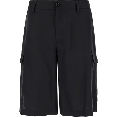 Cargo Bermuda Shorts High Waist , male, Sizes: M - Dolce & Gabbana - Modalova