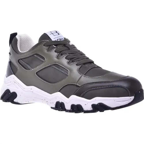 Trainers in olive eco-leather , male, Sizes: 8 UK, 7 UK, 12 UK, 10 UK, 9 UK, 6 UK, 11 UK - Baldinini - Modalova