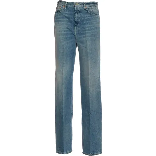 Wide Leg Light Denim Jeans , female, Sizes: W25, W31, W26, W29, W28, W27, W24, W30 - Dondup - Modalova