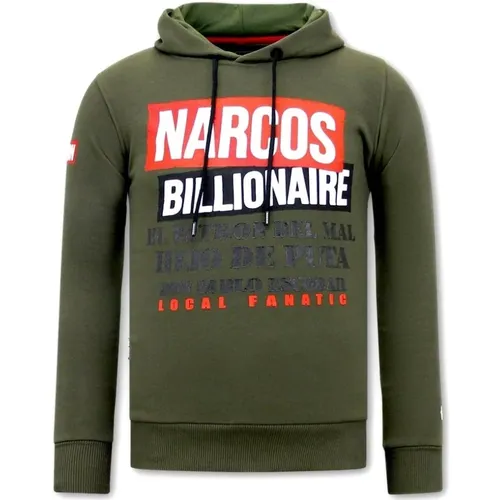 Narcos Billionaire Herren Hoodie , Herren, Größe: 2XL - Local Fanatic - Modalova