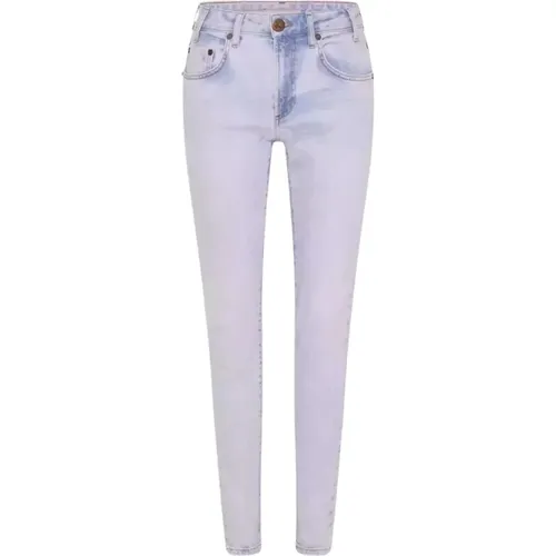 High Waist Blaue Skinny Jeans - One Teaspoon - Modalova