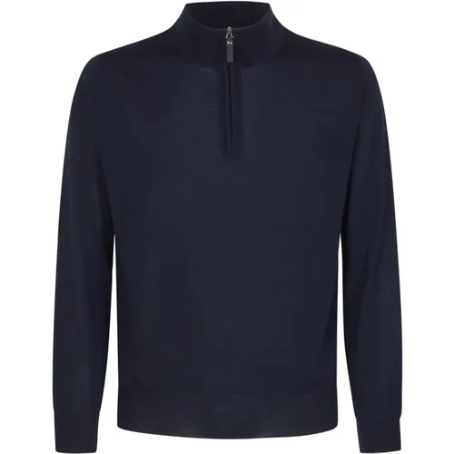 Blaue Punto Pullover , Herren, Größe: 5XL - Canali - Modalova