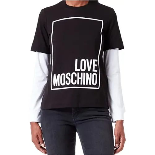 T-Shirts , female, Sizes: S - Moschino - Modalova