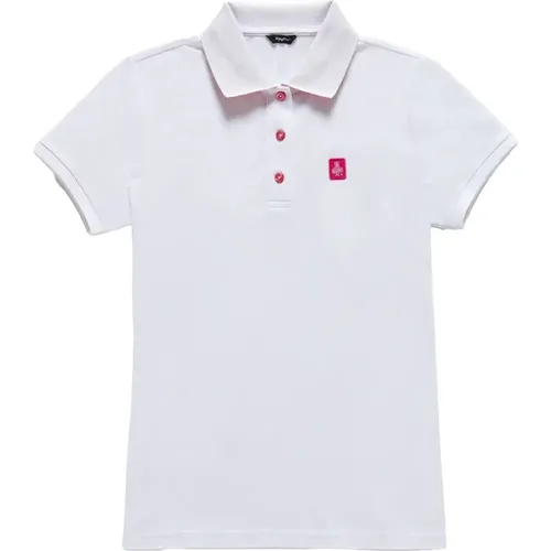 Weißes Polo-Shirt mit Logo , Damen, Größe: M - RefrigiWear - Modalova