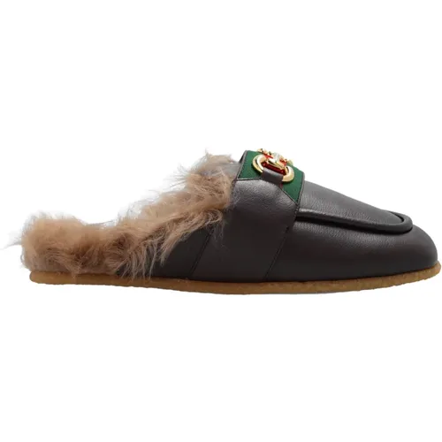 Stylish Leather Mules and Clogs , male, Sizes: 5 UK, 8 UK - Gucci - Modalova