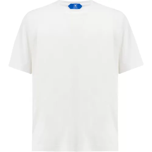 Cotton Crew-neck T-shirt for Hot Days , male, Sizes: XL, 4XL, 3XL - Kiton - Modalova