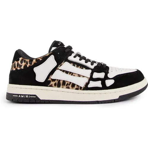 Leopard Skeleton Low Top Sneakers - Amiri - Modalova