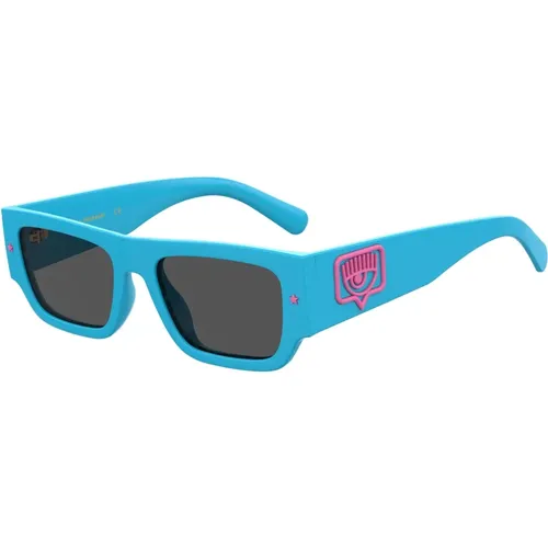 Stylish Sunglasses in Light /Grey,/Grey Sunglasses CF 7013/S,/Grey Sunglasses CF 7013/S,Sonnenbrille,/Grey Sunglasses CF 7013/S - Chiara Ferragni Collection - Modalova