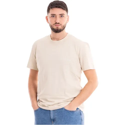 Klassisches T-Shirt , Herren, Größe: L - Calvin Klein Jeans - Modalova