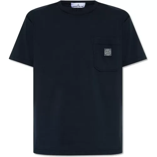 T-shirt with pocket , male, Sizes: M, L, S - Stone Island - Modalova