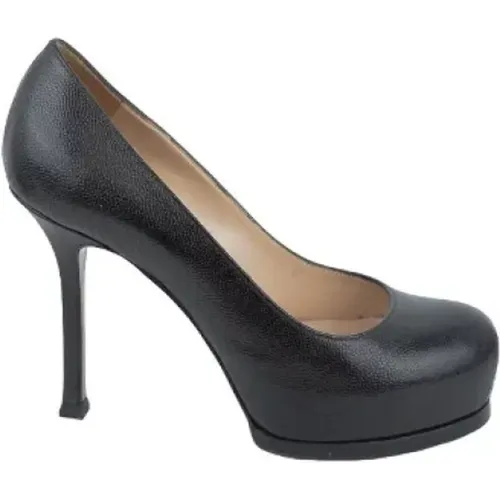 Pre-owned Leather heels , female, Sizes: 1 UK - Saint Laurent Vintage - Modalova