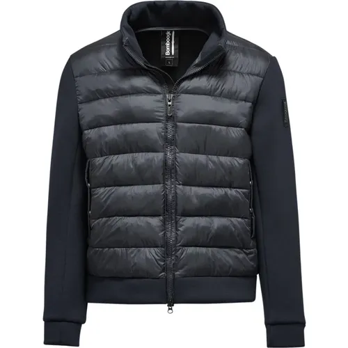 Men`s Bimaterial Jacket with Neoprene and Nylon Ripstop , male, Sizes: 2XL, L, S, XL, M - BomBoogie - Modalova