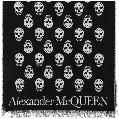 Wool scarf , male, Sizes: ONE SIZE - alexander mcqueen - Modalova