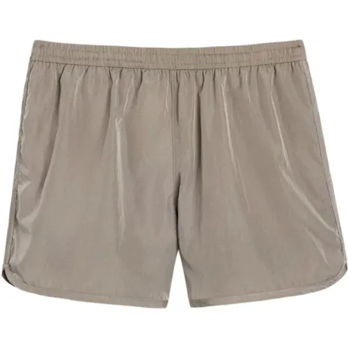 Light Taupe Swim Shorts , male, Sizes: 2XL - Ami Paris - Modalova