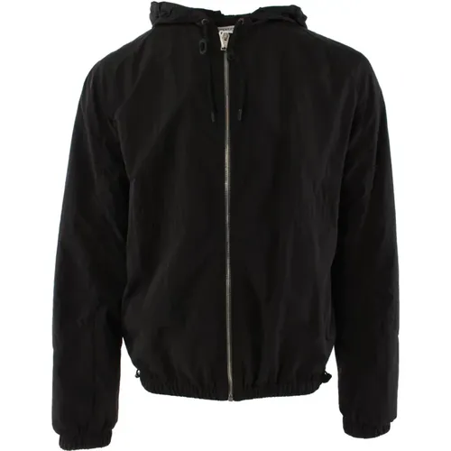 Men's Hooded Jacket with Print , male, Sizes: L - Givenchy - Modalova