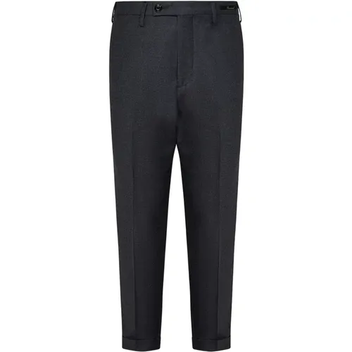 Grey Slim-Fit Wool Trousers , male, Sizes: W31, W40, W32, W35, W36, W34, W38, W33 - Michael Coal - Modalova