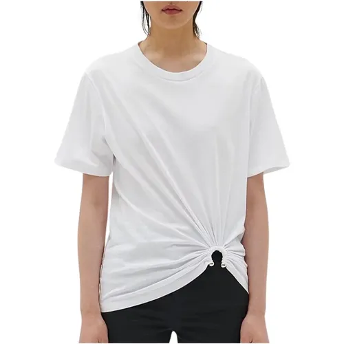 Damen T-Shirt mit gerafftem Effekt aus Baumwolljersey , Damen, Größe: XS - Barbara Bui - Modalova