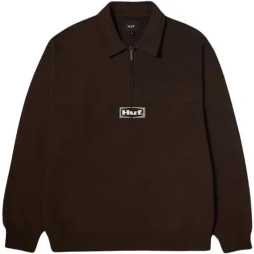 Viertel-Zip-Fleece HUF - HUF - Modalova