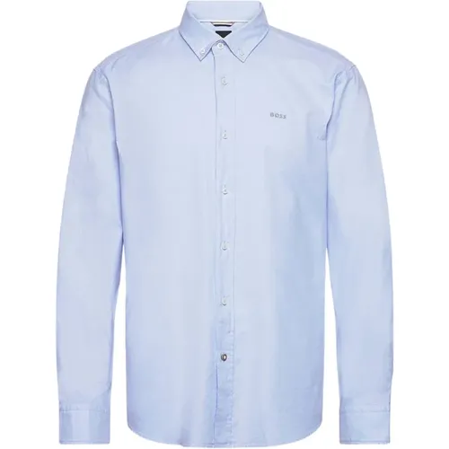 Oxford Cotton Shirt , male, Sizes: 3XL, 2XL, XL - Hugo Boss - Modalova