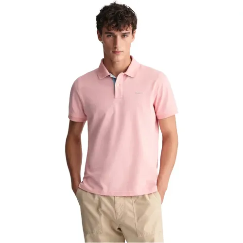 Contrast Piqué Polo Shirt , male, Sizes: 3XL, M, S - Gant - Modalova