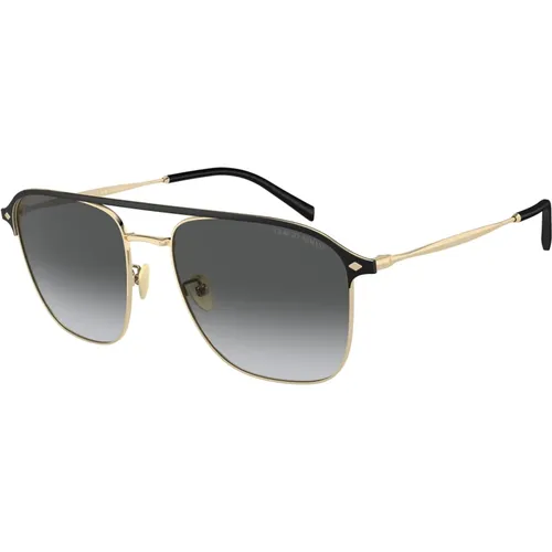 Ar6154 Sonnenbrille Schwarz Polarisiert , Herren, Größe: 57 MM - Giorgio Armani - Modalova