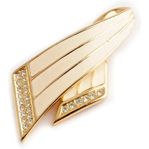 Pre-owned textured brooch , female, Sizes: ONE SIZE - Dior Vintage - Modalova
