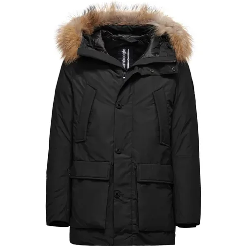 Padded Parka with Fur Hood , male, Sizes: M, XL, S, L - BomBoogie - Modalova