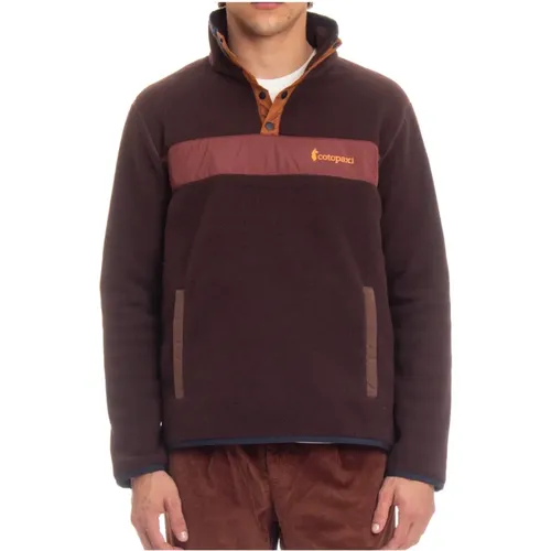 Brauner Snap-Button-Pullover , Herren, Größe: L - Cotopaxi - Modalova