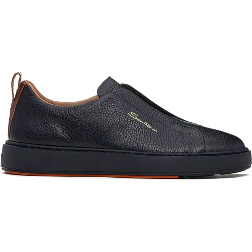 Elevate Your Style with Trendy Sneakers , male, Sizes: 10 1/2 UK, 6 1/2 UK, 9 UK, 8 1/2 UK, 10 UK - Santoni - Modalova