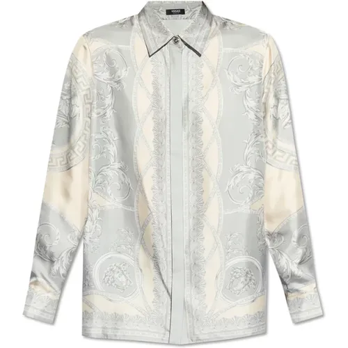 Silk shirt , female, Sizes: XS, S, M, 2XS - Versace - Modalova