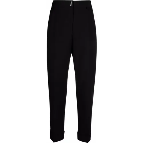 Schwarze Slim-Fit Hose aus Wolle und Mohair , Damen, Größe: W27 - Givenchy - Modalova